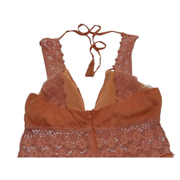 Jolie & Joy Feminine Coral Midi Dress - Size XL - Picture 5 of 5